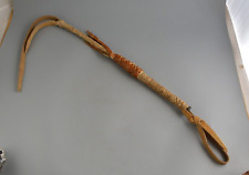 Vintage Cowboy Riding Horse Quirt Whip with Wrist Loop - 33