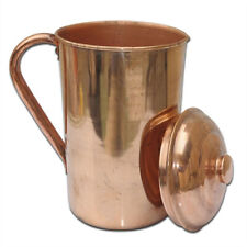 100% PURE COPPER 2 LITER PITCHER WITH AYURVEDIC HEALTH BENEFITS WATER JUG picture