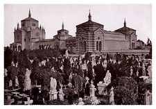 Italy, Milan, Monumental Cemetery Vintage Print, Photomechanical 10x15  picture
