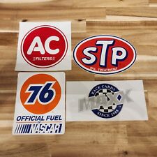 Lot of (4) Vintage Automotive & Racing Related Decals Stickers STP 76 picture
