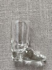 GLASS MINI COWBOY BOOT VASE | Bud Vase | Shot Glass | Propagation 2.25” Tall EUC picture