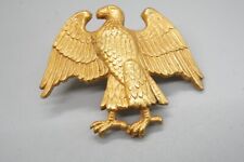 WWII 1943-1944 WAC Womens Army Corps Officer Walking Eagle Hat Badge OBSOLETE picture