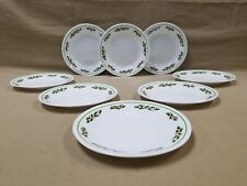 Corelle Corning Winter Holly Days 6 3/4 Inch Bread/Dessert Plates ~ Set of 8 picture