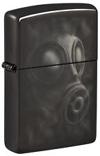 Zippo Gas Mask Design High Polish Black Windproof Lighter, 48588 picture