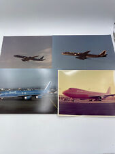 Lot of 4 Vintage Braniff International Airlines Airplane Jet Pictures Photos picture