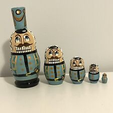 Vintage Yankee Candle Set of 5 Nutcracker Russian Nesting Dolls - Made in Russia picture
