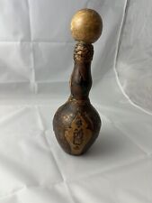 Vintage VTG leather wrapped decanter from Italy picture