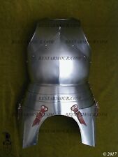 Medieval Steel Body Armour Larp Gothic Cuirass Knight Breastplate Frornt & Back picture