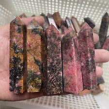 8-12pcs natural Rhodonite Obelisk Tower Healing Crystal Points wholesale 2.2LB picture