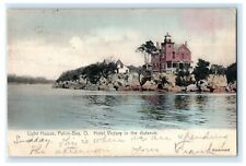 1906 Light House Put-in-Bay Ohio Hotel Victory Posted Antique Postcard picture