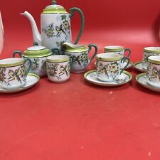 Vintage Floral Lusterware Tea Set 14ps picture