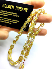 24k gold aircraft glass rosary, İslamic rosary, misbaha, tasbih, tasbeeh,masbaha picture