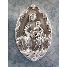 Italian Renaissance Replica Oval Shaped Mother Child Madonna Christian Wall Art picture