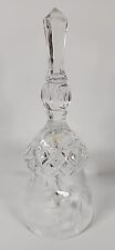 Bleikristall 24% Lead Crystal Bell Frosted Flower Pattern 7
