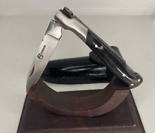 Vintage Corsica Pocket Knife Blade Steel Antler Handle Sheath Men's Rare Old 20c picture