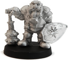 Stonehaven Dwarf Paladin Miniature Figure (for 28mm Scale Table Top War Games) - picture