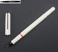 Rotring Older Altro Cartridges Fountain Pen in White with Tubular - nib picture