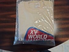  Boy Scout,1983,15th World Jamboree,Alberta Canada, T shirt,large, 42-44 unused. picture