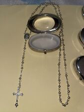 BEAUTIFUL all Metal Rosary Beads In Metal Case Made And Blessed In Jarusalem picture