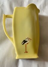 Rare Royal Bayreuth Yellow Stork Pitcher picture