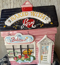 Bakery store-front Baked with Love Cookie Jar picture