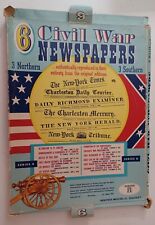 6 Civil War Authentic Reproduction Newspapers From 1860's-Newspaper Americana  picture