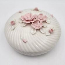 Vintage Royal Court Trinket Dish & Lid Porcelain Handmade Round Japan picture