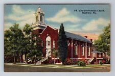 Plant City FL-Florida, First Presbyterian Church, Antique Vintage Postcard picture