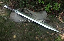 36'' Handmade Carbon Steel Full Tang Hunting SWORD  With Sheath Fixed Blade picture
