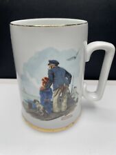 Vintage 1985 Norman Rockwell Museum Coffee Mug Cup Porcelain. Looking Out To Sea picture