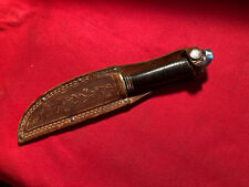 Vintage Boulder Western Leather Hunting Knife W/Sheath Used Cond. picture