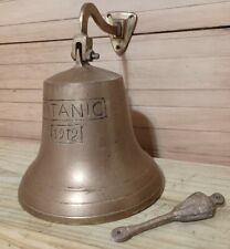 Titanic 1912 Hand Etched Brass Ship Bell 6in picture