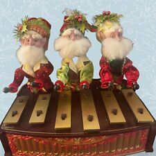Mr. Christmas North Pole Elves Bandstand Xylophone Mark Roberts See Video picture
