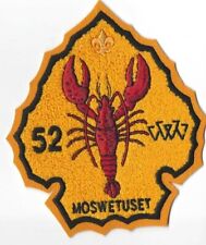 OA Moswetuset Lodge 52 Golden Chenille Arrowhead C-2 LOBSTER LODGE, MERGED,RARE picture