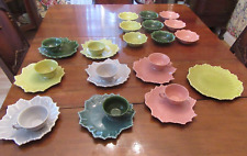 Large Vintage Lot Steubenville Woodfield Plates, Cups & Bowls in Assorted colors picture