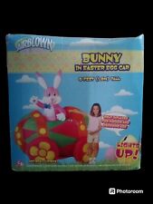 Gemmy 6ft Lighted Bunny Rabbit Easter Egg Car Inflatable Airblown,2006... picture