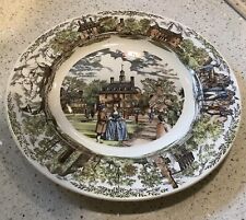 Wedgwood Plate Williamsburg, Virginia “ The Governor’s Palace” 10 1/4” Restorat picture