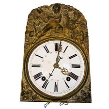 Antique French Comtoise - Morbier Wall Clock Chime Works & Runs - READ picture