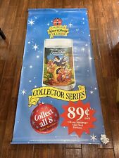 Rare 1994 Burger King Coca Cola Disney Collector Glasses Advertising Sign 6 Foot picture