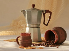 Large 1970s Soviet Ukraine made Geyser Coffee Pot Maker Espresso Vintage Russian picture