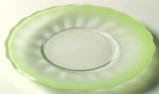 Vintage Cottage Tulip By Princess House Luncheon Plates Green Scalloped 9