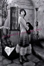 Vintage Old 1920's Photo reprint of Pretty Art Deco Era Woman Cloche Hat Dress picture