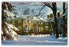 1953 Cooper Inn Hotel Building Winter Scene Cooperstown New York NY Postcard picture