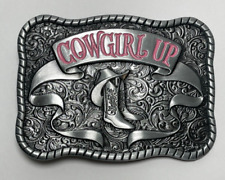 Western Cowgirl Belt Buckle American West USA Women Girls Belt Buckles picture