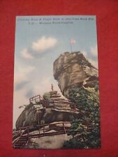 Postcard North Carolina Chimney Rock & Pulpit Rock Linen Unused  picture