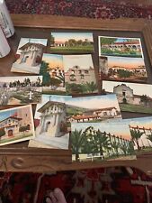 California ￼Mission Postcards lot Misc 13. excellent Most Unposted Ex picture