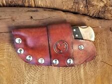 GENUINE LEATHER QUICK-DRAW SHEATH for BUCK 110+ FOLDING KNIFE - BROWN picture