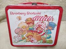 Vtg. Strawberry Shortcake Aladdin Metal Lunch Box Lunchbox 1981 Thermos Missing  picture