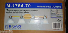 Thomas Lighting M-1764-70 Wall 4 Light Bar Polished Brass & Chrome NIB picture