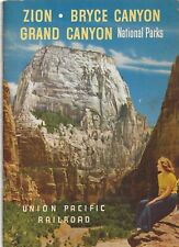 Vintage Union Pacific Railroad TRAVEL BOOKLET PROGRAM - 1950’s Zion,Brice Canyon picture